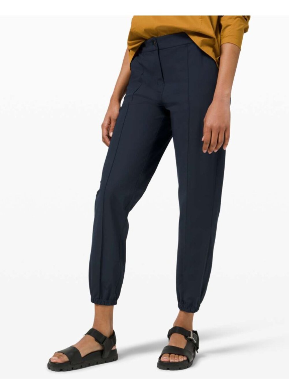 Lululemon Warpstreme high rise 7/8 joggers black Sz 28
